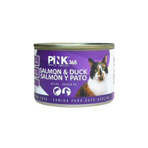 Pink Canned Cat Wet Food Salmon & Duck 175g