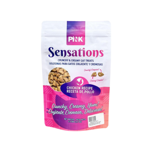 Pink Sensations Crunchy & Creamy Cat Treats Chicken 100g