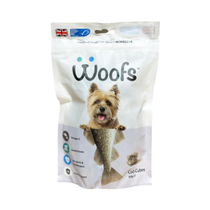 Woofs Cod Cubes 100g