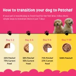 petchef dog info transitioning guide